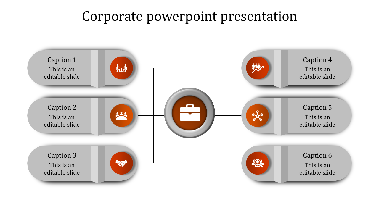  corporate powerpoint presentation - orange